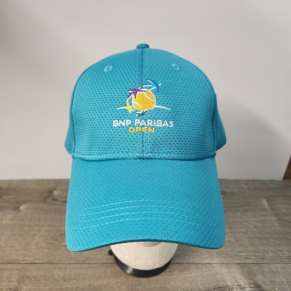 BNP Paribas Open Tennis Tournament Strapback Adjustable Teal Mid Fit Ahead Cap - Picture 2 of 9